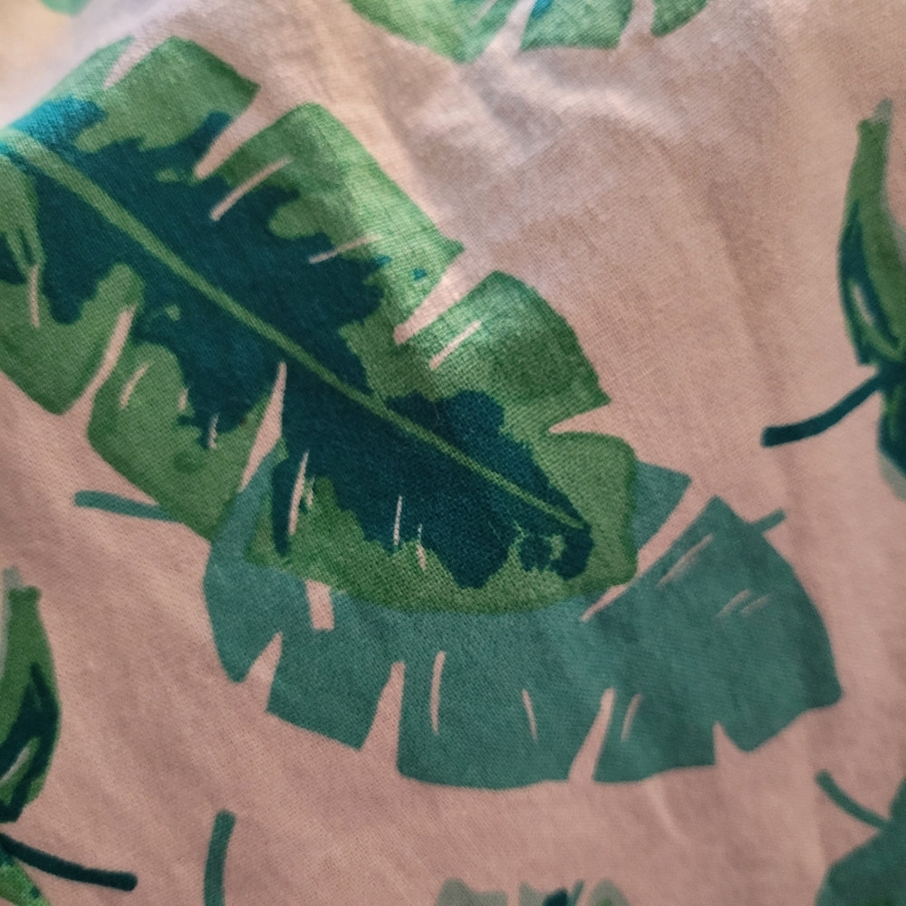 J. Crew linen blend palm leaf drawstring waist pants - 8.            G19 - Picture 2 of 8